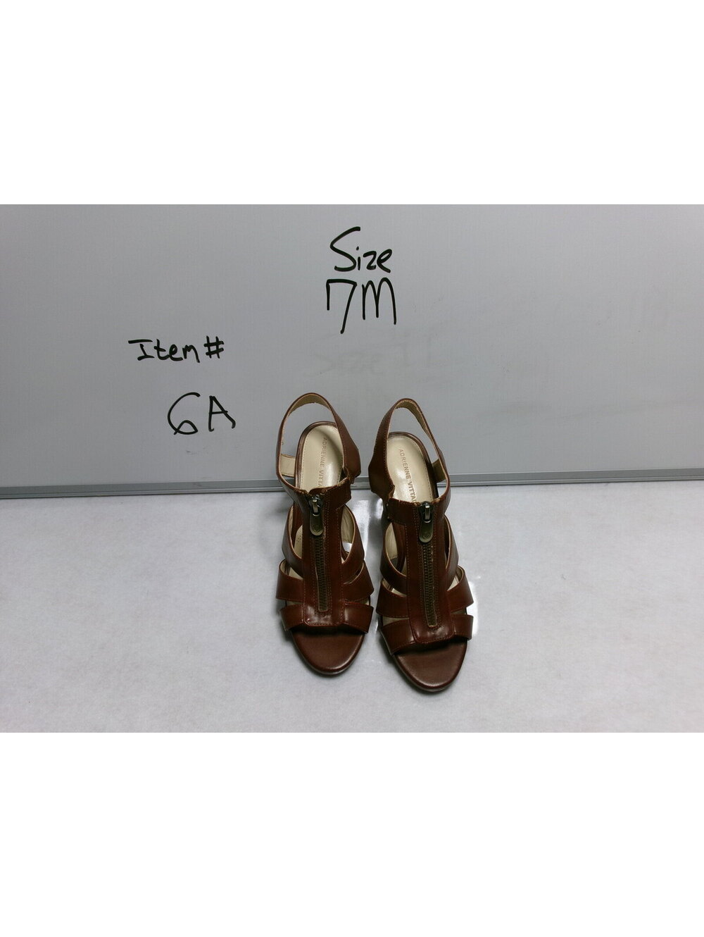 Women's Brown Strappy Heeled Sandals Size 7 M